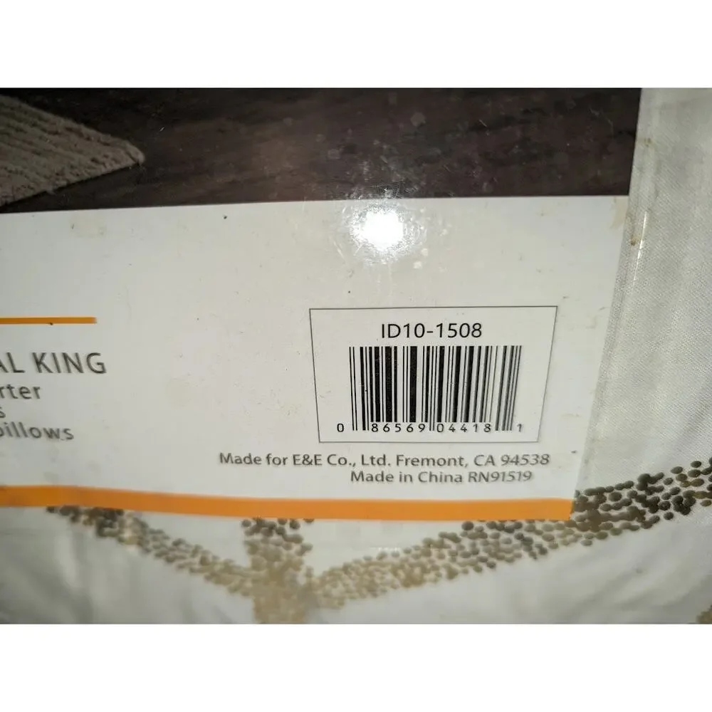 Intelligent Design Love Raina Geo 5-Pc Comforter Set Ivory Gold Full Queen NEW